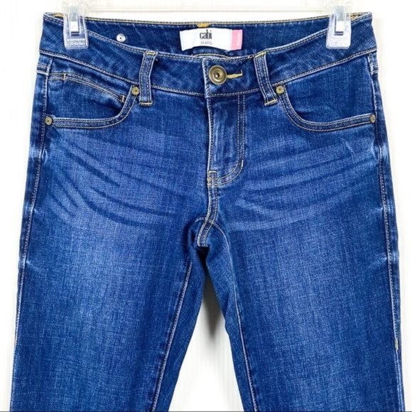 CAbi Dover Skinny Medium Wash Denim Jeans Size 0 #3385 - Picture 11 of 13